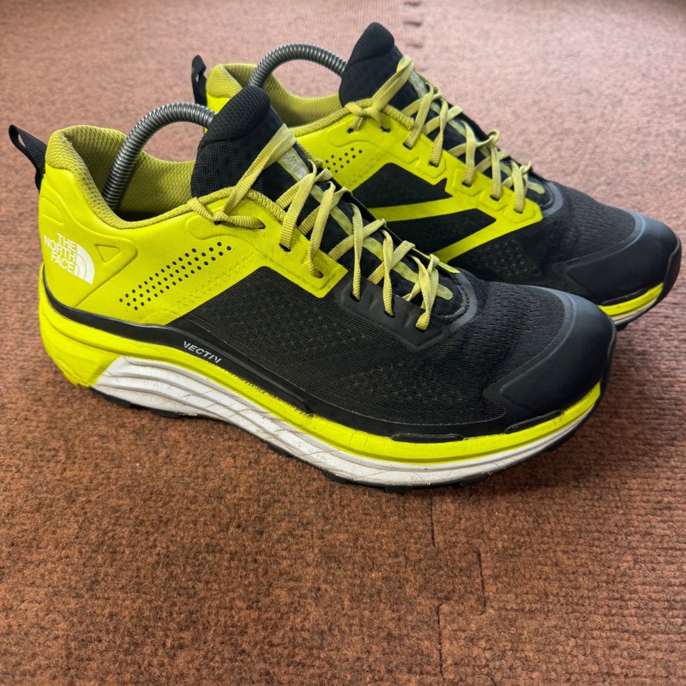 The North Face Vectiv Enduris Mens Trail Running Shoes Lime Green Black NF0A4T3P